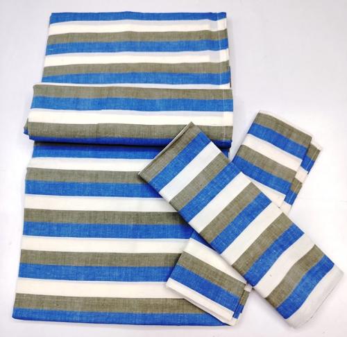 BEDSHEET STRIPE 90X108 2 PILLOW COVER